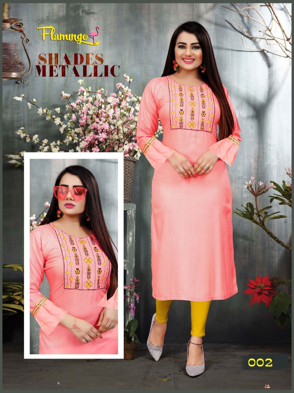 Beauty Queen Flemingo 2 Printed Rayon Regular Wear Latest Kurti Collection